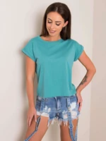 Blouse turquoise You don't know me ajok0258. S04