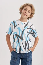 DEFACTO New Regular Fit Printed Short Sleeve T-Shirt