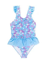 Yoclub Kids's Girls' One Piece Swimming Costume LKJ-0033G-A100