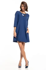 Tessita Woman's Dress T326 4 Navy Blue