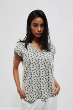 Cotton T-shirt with adjustable sleeves