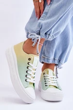 Big Star Low Platform Sneakers Yellow-Green