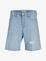 Light Blue Mens Denim Shorts Jack & Jones Tony - Men