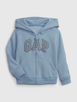 Light blue boys' zip-up hoodie GAP