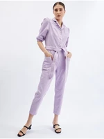 Orsay Purple Denim Overall - Women