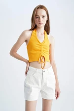 DEFACTO Cool Fitted Ribbed Camisole Singlet