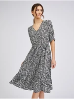 Orsay White-Black Women Flowered Dress - Women