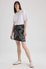 DEFACTO High Waist Wide Leg Viscose Shorts