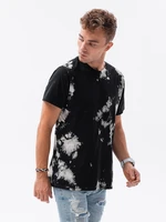 T-shirt da uomo Ombre S1626/blackS1626_119883