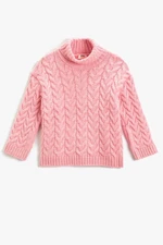 Koton Girls' Pink Sweater