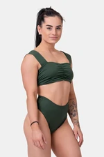 Nebbia Miami retro bikini - vrchní díl 553 dark green S