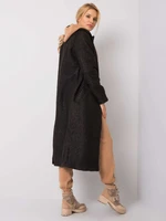 Black bouclé coat by Paquita RUE PARIS