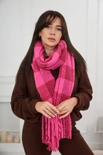 6073 Women's scarf pink + fuchsia