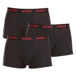 3PACK Mens Boxers Hugo Boss black