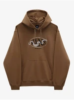 Men's Brown Hooded Sweatshirt VANS Snake Pit - Men