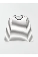 LC Waikiki Crew Neck Striped Long Sleeve Girls T-Shirt