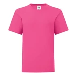 Pink children's t-shirt in combed cotton Fruit of the Loom