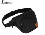 Black waist bag