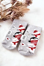 Ho Ho Ho Christmas Socks! Gray