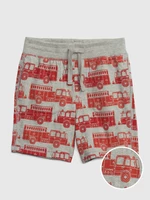 Red-gray patterned boys' shorts GAP