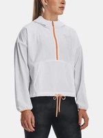 Under Armour Bunda Woven Graphic Jacket-WHT - Dámské