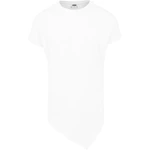 Asymmetrical long T-shirt white