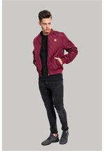 Diamond Quilt Nylon Jacket Burgundy