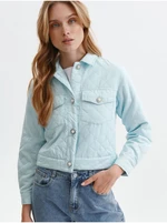 Light blue women's quilted light jacket TOP SECRET - Women