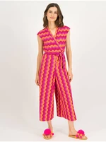 Orange-pink Women's patterned overall Blutsgeschwister - Ladies