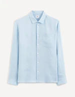 Celio Linen Shirt Baflax regular - Men