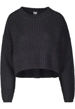 Women's wide oversize sweater black