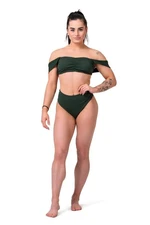 Women's swimsuit Nebbia Miami retro bikini - top 553 dark green S