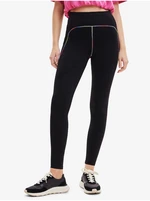 Black Desigual Blaki Womens Sport Leggings - Women