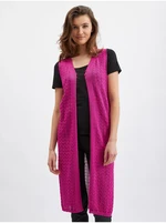 Orsay Pink Womens Sleeveless Cardigan - Women