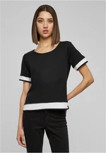 Women's T-shirt Terry Mesh blk/wht