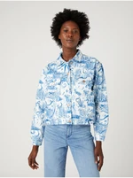 White-blue women's patterned denim jacket Wrangler - Women