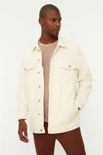 Trendyol Jacket - Ecru - Oversize