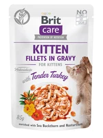 Brit Care Kitten Fillets in Gravy with Tender Turkey - 85g