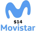 Movistar $14 Mobile Top-up EC