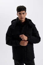 DEFACTO Water Repellent Detachable Hooded Jacket with Zippered Pocket