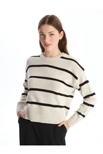 LC Waikiki Crew Neck Striped Long Sleeve Women's Knitwear Sweater