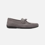 GEOX Dark grey men's moccasins Ascanio - Men's