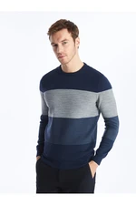 LC Waikiki Crew Neck Long Sleeve Men's Knitwear Sweater