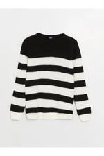 LC Waikiki Crew Neck Striped Long Sleeve Boy's Knitwear Sweater