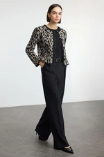 Trendyol Black Pleated Wide Leg/Wide Leg Woven Trousers