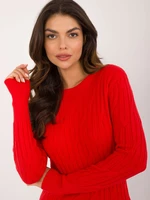 Light red classic sweater