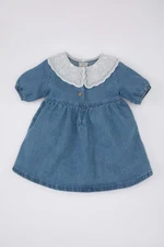 DEFACTO Baby Girl Short Sleeve Jean Dress