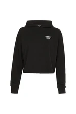 Tommy Jeans Sweatshirt - TJW BXY CROP TAPING HOODIE black