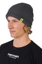 Winter knitted hat made of merino wool Hannah BRIT asphalt