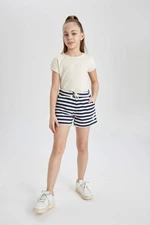 DEFACTO Girl's Striped Shorts